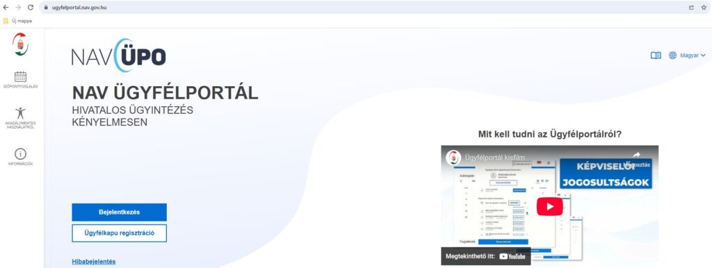 Nav ügyfélportál